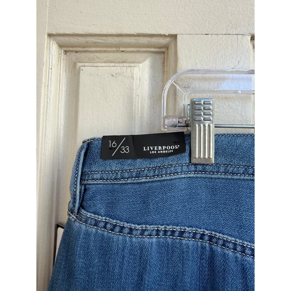 Liverpool‎ Los Angeles The Tucker Straight Leg Jeans Blue Denim Size 16/33 NEW